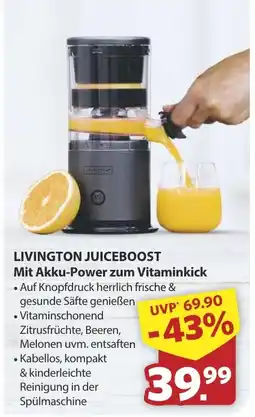 Famila Nord West LIVINGTON JUICEBOOST Mit Akku-Power zum Vitaminkick Angebot