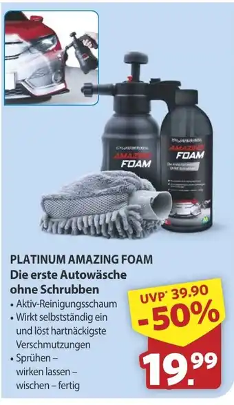Famila Nord West PLATINUM AMAZING FOAM Die erste Autowäsche ohne Schrubben Angebot