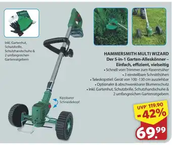Famila Nord West HAMMERSMITH MULTI WIZARD Der 5-in-1 Garten-Alleskönner- Einfach, effizient, vielseitig Angebot