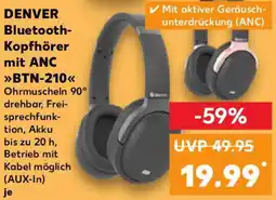 Kaufland DENVER Bluetooth Kopfhörer mit ANC Angebot