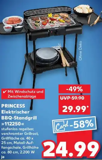 Kaufland PRINCESS Elektrischer BBQ-Standgrill 112250 Angebot