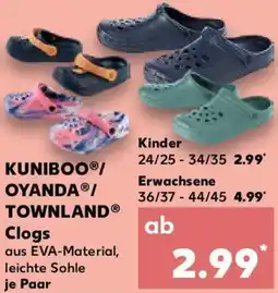 Kaufland KUNIBOO/ OYANDA/ TOWNLAND Clogs Angebot