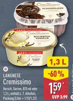 Aldi Nord Langnese cremissimo schokolade Angebot