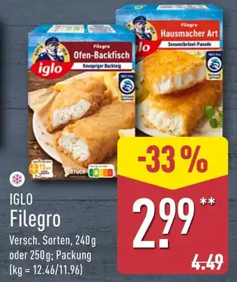 Aldi Nord Iglo filegro ofen-backfisch Angebot