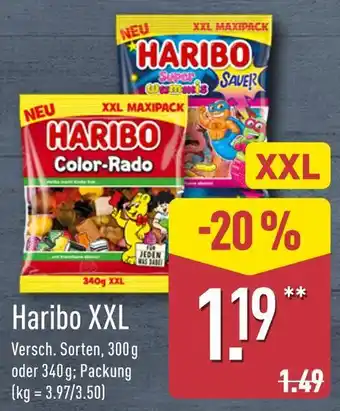 Aldi Nord Haribo xxl color-rado Angebot