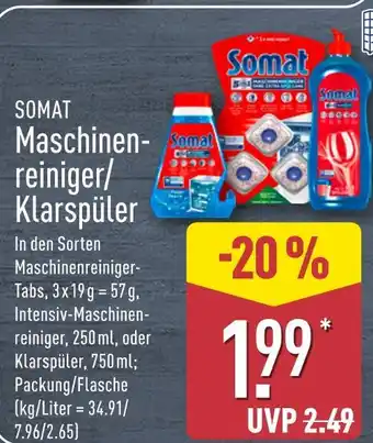Aldi Nord Somat maschinenreiniger-tabs Angebot