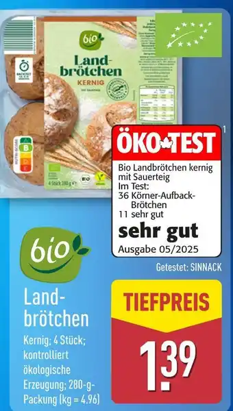 Aldi Nord Bio landbrötchen Angebot