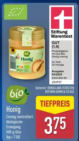 Aldi Nord Bio honig Angebot