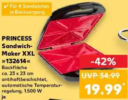 Kaufland PRINCESS Sandwich Maker XXL Angebot