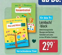Aldi Nord Mein buntes übungsbuch Angebot