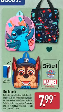 Aldi Nord Disney stitch rucksack Angebot