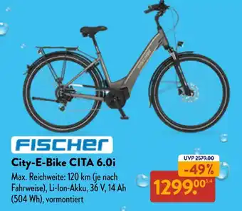 Aldi Nord Fischer city-e-bike cita 6.0i Angebot