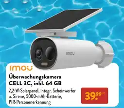 Aldi Nord Imou überwachungskamera cell 3c, inkl. 64 gb Angebot