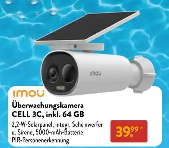Aldi Nord Imou überwachungskamera cell 3c, inkl. 64 gb Angebot