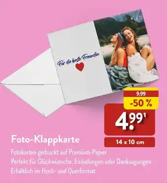 Aldi Nord Foto-klappkarte Angebot