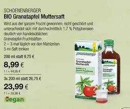 Vitalia Schoenenberger bio granatapfel muttersaft Angebot