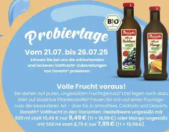 Vitalia Donath vollfrucht heidelbeere Angebot