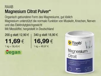 Vitalia Raab magnesium citrat pulver Angebot