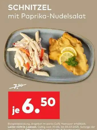 porta Schnitzel mit paprika-nudelsalat Angebot