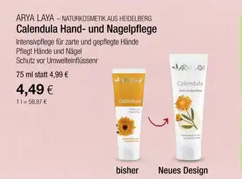 Vitalia Arya laya calendula hand- und nagelpflege Angebot