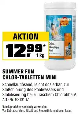 OBI Summer fun chlor-tabletten mini Angebot