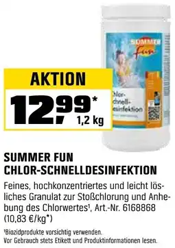 OBI Summer fun chlor-schnelldesinfektion Angebot