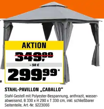 OBI Stahl-pavillon „caballo" Angebot