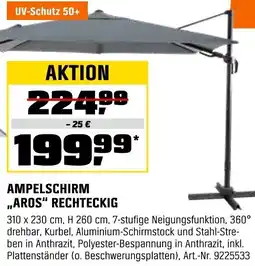 OBI Ampelschirm ,,aros" rechteckig Angebot