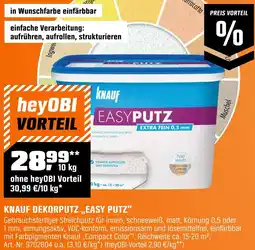 OBI Knauf dekorputz ,,easy putz" Angebot