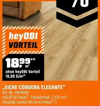 OBI Eiche cordoba elegante Angebot