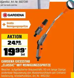 OBI Gardena giessstab ,,classic" mit reinigungsspritze Angebot