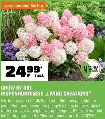 OBI Grow by obi rispenhortensie ,,living creations" Angebot