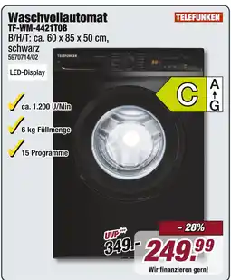 Poco Telefunken waschvollautomat Angebot