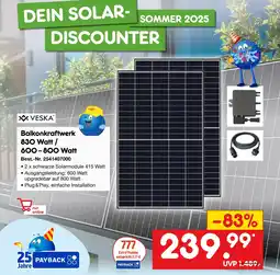 Netto Marken-Discount Veska balkonkraftwerk Angebot
