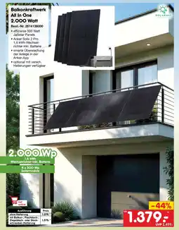 Netto Marken-Discount Solarway balkonkraftwerk all in one 2.000 watt Angebot
