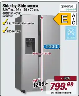 Poco Gorenje side-by-side nrr9exl Angebot