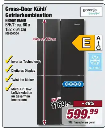 Poco Gorenje cross-door kühl/gefrierkombination Angebot