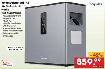 Netto Marken-Discount Hoymiles solarspeicher ms-a2 Angebot