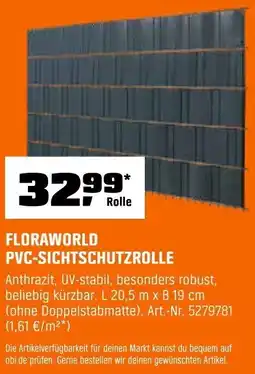 OBI Floraworld pvc-sichtschutzrolle Angebot