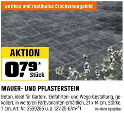 OBI Mauer- und pflasterstein Angebot