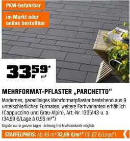 OBI Mehrformat-pflaster „parchetto" Angebot