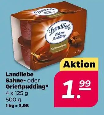 NETTO Landliebe sahne- oder grießpudding Angebot