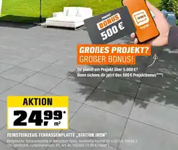 OBI Feinsteinzeug terrassenplatte ,,station iron" Angebot