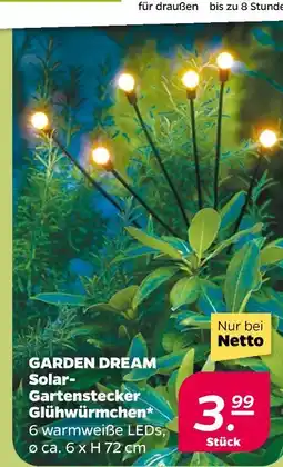 NETTO Solar-gartenstecker glühwürmchen Angebot