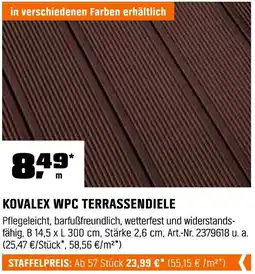 OBI Kovalex wpc terrassendiele Angebot