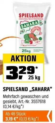 OBI Spielsand ,,sahara" Angebot