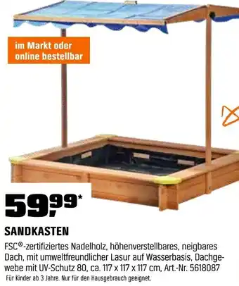 OBI Sandkasten Angebot