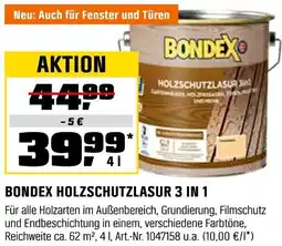 OBI Bondex holzschutzlasur 3 in 1 Angebot