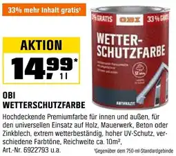 OBI Obi wetterschutzfarbe Angebot