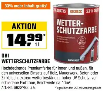 OBI Obi wetterschutzfarbe Angebot